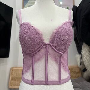 Victoria's Secret Lace Bustier in Purple